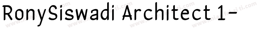 RonySiswadi Architect 1字体转换